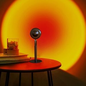 Sunset Lamp, Sunset Projection Led Light, 360 Degree Rotation Rainbow Projection